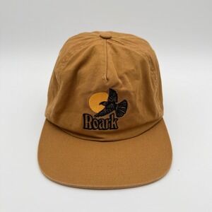 Roark Canvas Hat Adult One Size Golden Brown Nature Graphic Adjustable Cap EUC